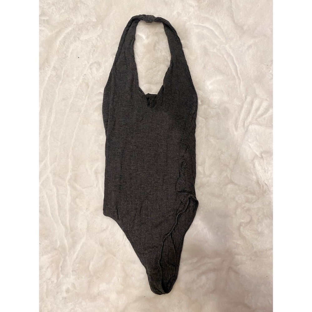 Gray cotton bodysuit